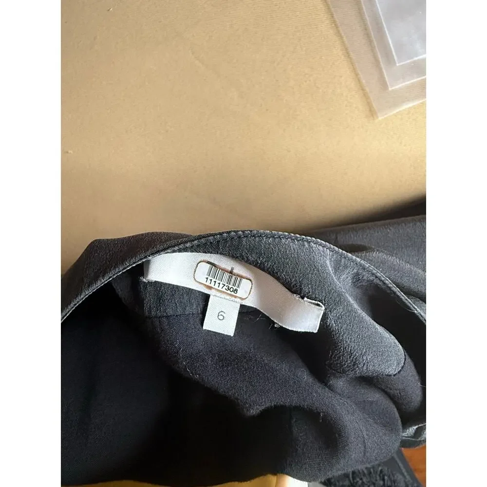 Tibi Black Silk Peplum Top 6